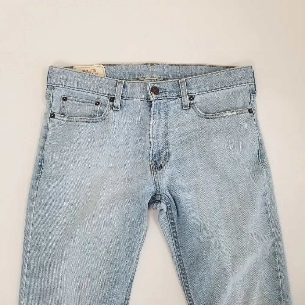 Hollister Slim Straight Jeans Tag 32x30 Actual 33.5-34x30.5-31